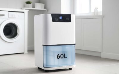 Beat damp fast with dehumidifier 60l: compact power for a drier home