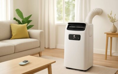 Stay cool with 12000 btu portable air conditioner dehumidifier with remote timer