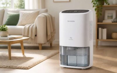 Dehumidifier 10L removes excess moisture quietly and efficiently.