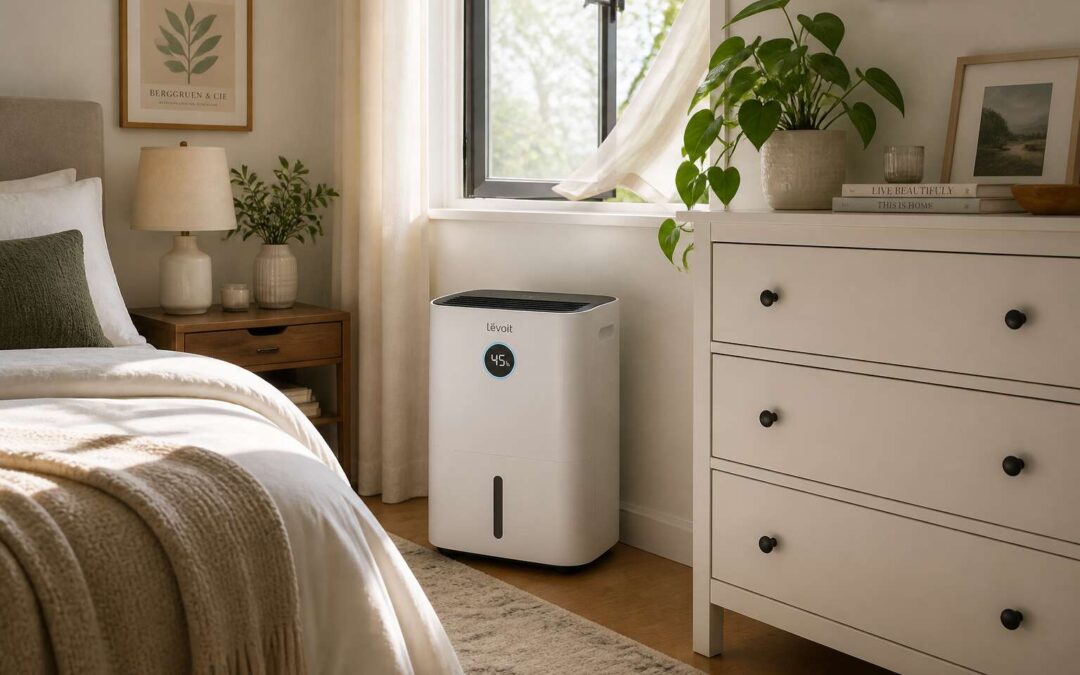 Where to put dehumidifier in bedroom for best moisture control.