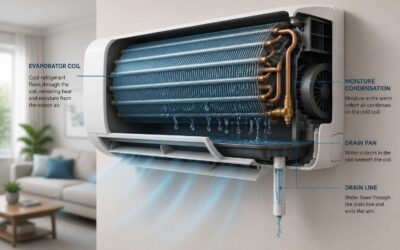 Discover how dehumidifier works in air conditioner.